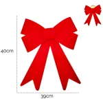 Moño Navidad Grande 39cm Adornos Navideños Deco Para Arbol