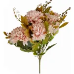Ramo Crisantemos Flores Artificiales 30cm Decoración X1