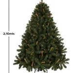 Árbol De Navidad Alpino 2.1mts Base Metálica