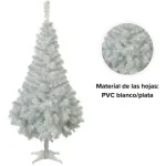 Arbol De Navidad Canadian Spruce Arbolito Pino Blanco Plata 1.80 Mts Con Base Plástica