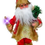 Papa Noel 35cm Muñeco Navideño Decoracion Con Luz Y Sonido