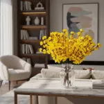 Flores Artificiales Ramo Vara Cerezos Decoracion Pack X4