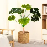 Planta Artificial Grande Monstera 115cm Deco Premium Color Verde