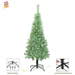 Arbol De Navidad Decorado Slim Nevado 1,50m + Kit Decoracion