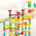 Laberinto De Bolitas Didactico Escalera Pelotas 88 Piezas Color Rojo