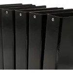 Carpetas N3 Escolares Numero 3 Fibra Negra X10 Unidades