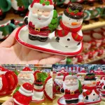 Juego De Salero Y Porta Escarbadientes Ceramica Navideño