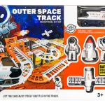 Pista De Autos Espacial Cohete Muñecos Astronauta Carreras