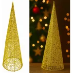Pino Alambre Cono Navideño Decoración Adorno Navidad 40cm