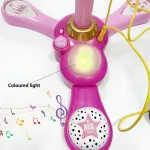 Micrófono Infantil Karaoke Luces Conexión Mp3 Celular