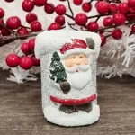 Vela Navideña Portavela Pesebre Deco Navidad Ceramica X1u.