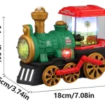 Tren Vintage Eléctrico Juguete Con Luz Sonido Y Efecto Humo Color Rojo
