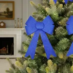 Adorno Navideño Decoracion Arbol De Navidad Moño X2