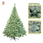Árbol De Navidad Montañes Deluxe Nevado 1.80mts Base Metal