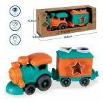 Tren Con Figuras Encastrables Juguete Eco Bioplastico