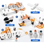 Pista De Autos Espacial Cohete Muñecos Astronauta Carreras