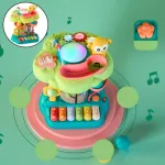 Juguete Didactico Bebe Tobogan Pelotas Laberinto Piano Luz