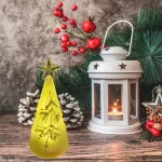 Arbolito De Navidad 15cm Con Luz Decoracion Adorno Navideño