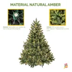 Arbol De Navidad Pino Natural Amber 1.30mts Pino Frondoso