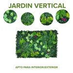 Jardín Vertical Cesped Artificial Flores Muro X10 Unidades