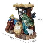 Pesebre Navideño Resina Artesanal Adorno Nacimiento Figuras
