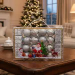 Bolas De Navidad 4cm Valija Adornos Colgante Navideño X24