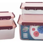 Set X4 Tupper Hermético Organizador Plástico Frio/caliente