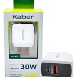 Cargador 30w Carga Rápida 2 Puertos 1 Usb + 1 Usb C Blanco