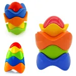 Bloques Formas Apilables Encastre Bebe Juguete Didáctico Color Rojo
