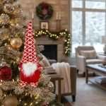 Muñeco De Navidad Gnomo Adorno Navideño Decoración 24cm
