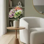 Ramo Flor De Lirio Flores Artificiales 30cm Decoración X1