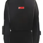 Mochila Pierre Cardin Portanotebook Color Negro Diseño De La Tela Liso