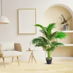 Planta Artificial Grande Palmera Areca 125cm Decorativa