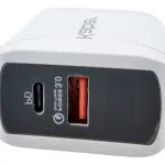 Cargador 30w Carga Rápida 2 Puertos 1 Usb + 1 Usb C Blanco