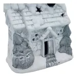Adorno Navidad Casita Ceramica Decoracion Con Iluminación