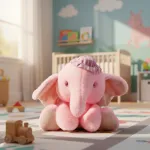 Peluche Elefante Con Gorro Bebe Muñeco Suave Infantil 20cm