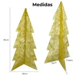 Arbol De Navidad Alambre Pino Para Decoración Navideño 90cm