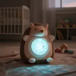 Peluche Erizo Con Luz Y Música Juguete Proyector Giratorio