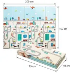 Alfombra Antigolpes Plegable Bebes Reversible 150x200cm
