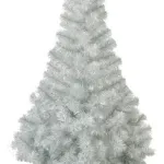 Arbol De Navidad Canadian Spruce Arbolito Pino Blanco Plata 1.80 Mts Con Base Plástica