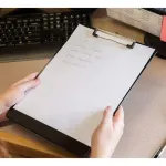 Portablock A4 Tabla Con Clip De Metal Plástico Color Negro