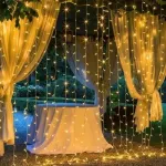 Cortina Led X300 Luces Navidad Bodas 3x3 Mts 12 Tiras 220v