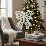 Adorno Colgante Navidad Moño Para Decoración Navideño X2