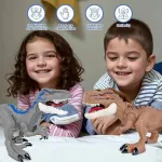 Muñeco Dinosaurio T-rex Juguete Articulado Con Luz Y Sonido