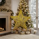Adorno Navideño Estrella Colgante 30cm Decoración Navidad