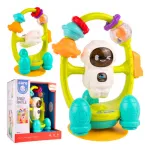Sonajero Para Bebes Maraca Astronauta Didáctico Color Blanco