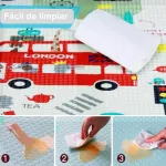 Alfombra Antigolpes Plegable Bebes Reversible 180x200cm