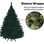 Árbol De Navidad Arbolito Pino Montañes Deluxe 2.1mts Base Metálica