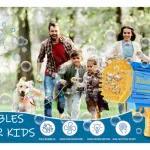 Burbujero Automatico Pistola Juguete De Burbuja Con Luz Color Amarillo