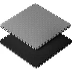 Piso Goma Eva Gym 1m2 Encastrable 20mm Con Borde Antigolpes